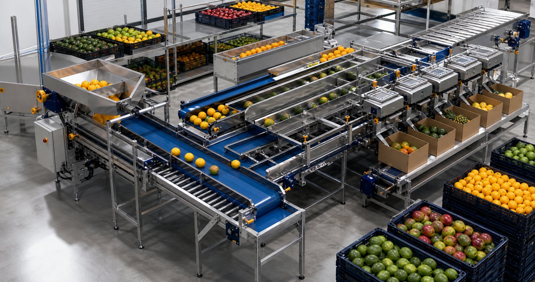 Maquinaria para empacado de frutas
